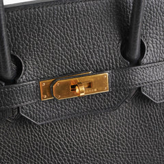 Hermes Birkin 35 Black Stamp A Square (1997)