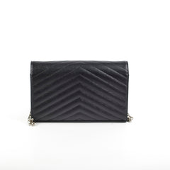 Saint Laurent Envelope Black Wallet On Chain WOC