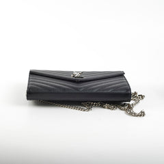 Saint Laurent Envelope Black Wallet On Chain WOC