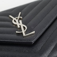 Saint Laurent Envelope Black Wallet On Chain WOC