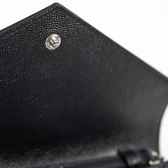 Saint Laurent Envelope Black Wallet On Chain WOC