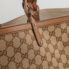 Gucci Craft Monogram Tote Bag