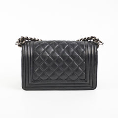 Chanel Small Boy Black Lambskin - Series 19