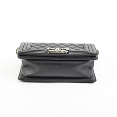 Chanel Small Boy Black Lambskin - Series 19