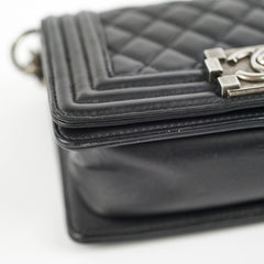 Chanel Small Boy Black Lambskin - Series 19