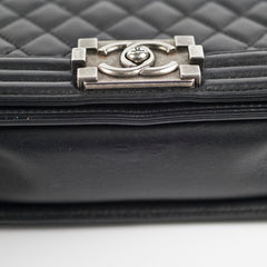 Chanel Small Boy Black Lambskin - Series 19