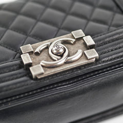 Chanel Small Boy Black Lambskin - Series 19