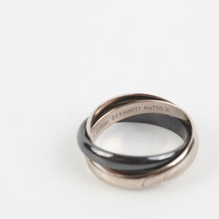 Cartier Trinity Ring In Ceramic Size 61
