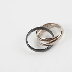 Cartier Trinity Ring In Ceramic Size 61