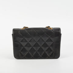 Chanel Vintage Small Diana Lambskin Black - Series 3