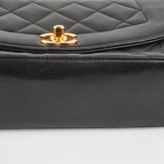 Chanel Vintage Small Diana Lambskin Black - Series 3