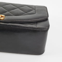 Chanel Vintage Small Diana Lambskin Black - Series 3