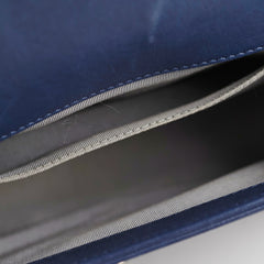 Chanel Boy Bag Old Medium Navy Blue Lambskin