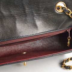 Chanel Vintage Small Diana Lambskin Black - Series 3