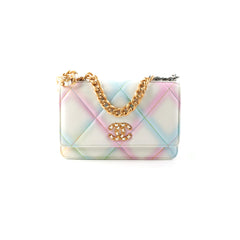 Chanel 19 Wallet on Chain WOC Multicolour