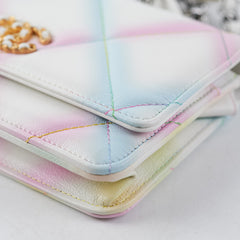 Chanel 19 Wallet on Chain WOC Multicolour