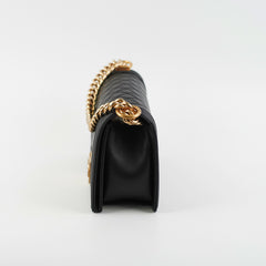 ITEM 32 - Chanel Quilted Old Medium Boy Black