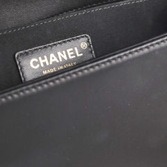 ITEM 32 - Chanel Quilted Old Medium Boy Black