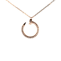 Cartier Juste Un Clou Rose Gold Diamond Necklace