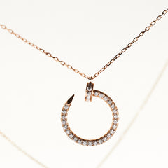 Cartier Juste Un Clou Rose Gold Diamond Necklace