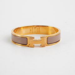 Hermes Clic H Bracelet Marron Glace