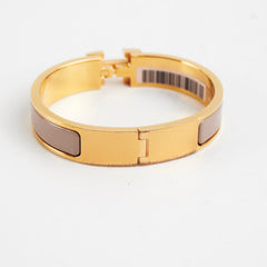 Hermes Clic H Bracelet Marron Glace