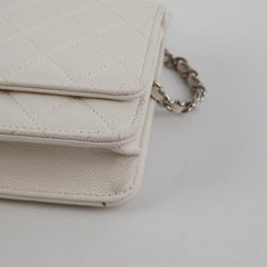 ITEM 6 - Chanel Wallet On Chain WOC Caviar White