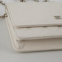 ITEM 6 - Chanel Wallet On Chain WOC Caviar White