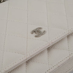 ITEM 6 - Chanel Wallet On Chain WOC Caviar White