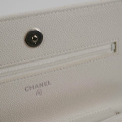 ITEM 6 - Chanel Wallet On Chain WOC Caviar White