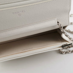 ITEM 6 - Chanel Wallet On Chain WOC Caviar White