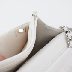 ITEM 6 - Chanel Wallet On Chain WOC Caviar White