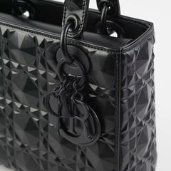 Christian Dior My ABC  Lady Dior Calfskin Small Cannage Bag Black