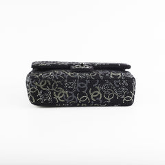 Chanel Seasonal Medium/Large Tweed Crystals Black