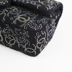 Chanel Seasonal Medium/Large Tweed Crystals Black
