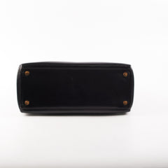 Hermes Kelly 28 Retourne Vintage Box Black Stamp R (1962)