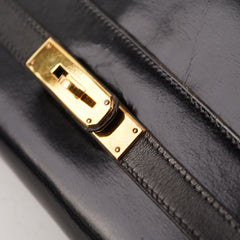 Hermes Kelly 28 Retourne Vintage Box Black Stamp R (1962)