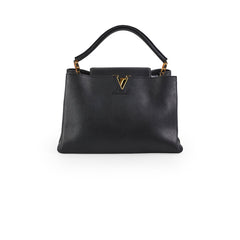 Louis Vuitton Capucines MM Black Bag