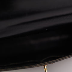 Hermes Kelly 28 Retourne Vintage Box Black Stamp R (1962)