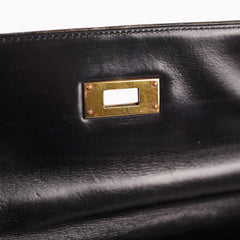 Hermes Kelly 28 Retourne Vintage Box Black Stamp R (1962)