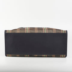 Fendi Large Mesh Plaid Shopper Tote