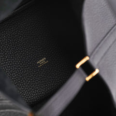 Hermes Picotin 22 Clemence Black B Stamp (2023)
