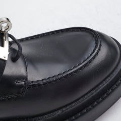 Hermes Black Kelly Oxfords Size 36.5