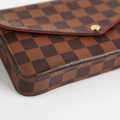Louis Vuitton Pochette Felicie Damier Ebene Crossbody Bag
