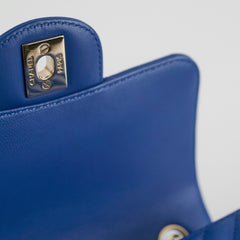 Chanel Chevron Square Mini Blue