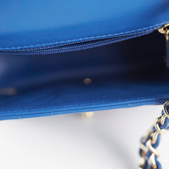 Chanel Chevron Square Mini Blue