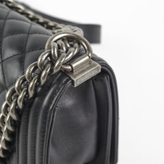 Chanel Small Boy Lambskin Black