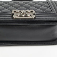 Chanel Small Boy Lambskin Black