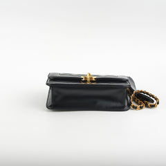Chanel Calfskin Quilted Mini Coco Ring Flap Black Microchipped 2021