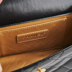 Chanel Calfskin Quilted Mini Coco Ring Flap Black Microchipped 2021
